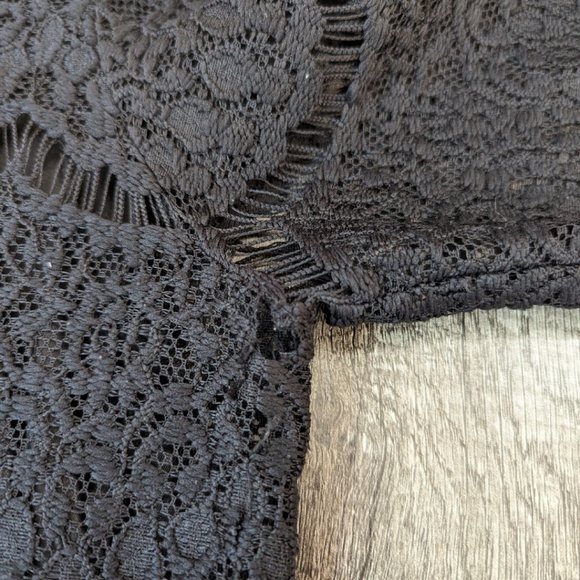 LOFT 82 Lace MINI Dress - Blk - M - Picture 5 of 5
